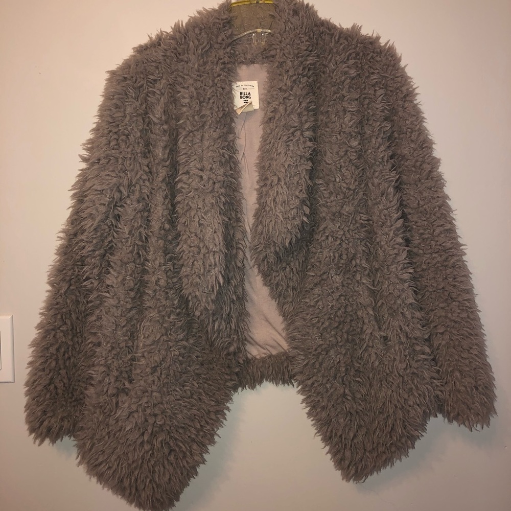 Billabong-Fuzzy faux fur jacket